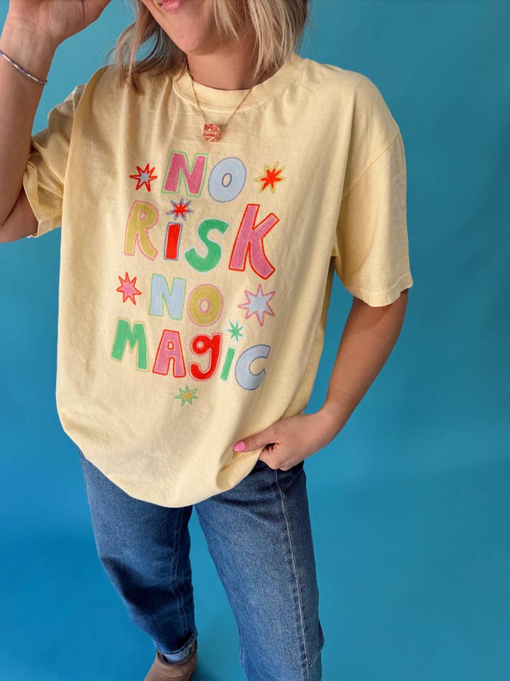 Camiseta Sem Risco Sem Mágica por atacado de Jules Co