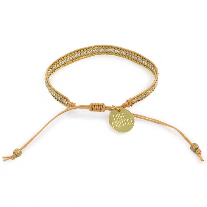 Love Is Project - Wholesale Beaded bracelet - Skinny Diwali Bracelet - Silver Light1