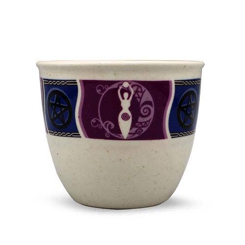 Green Tree - Wholesale Incense Holder - Ceramic Smudge Holder Goddess Small