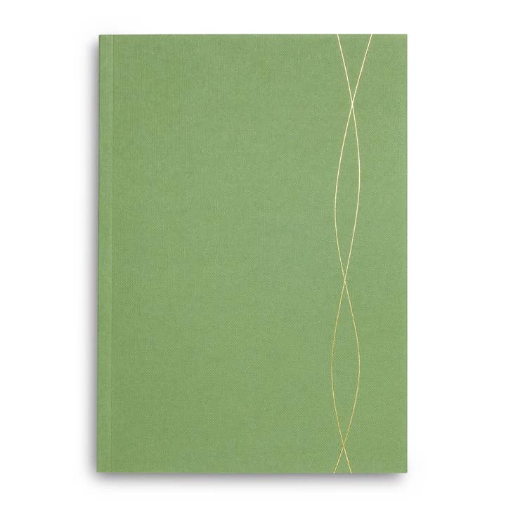 LSW London - Wholesale Notebook - A5 Green Lined Notebooks Ruled Notepads for writing & notes