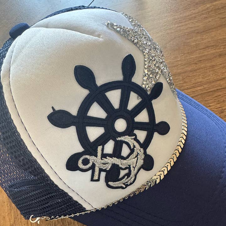 On a Whim Hats - Wholesale Trucker Hat - Women's - Star Anchor2