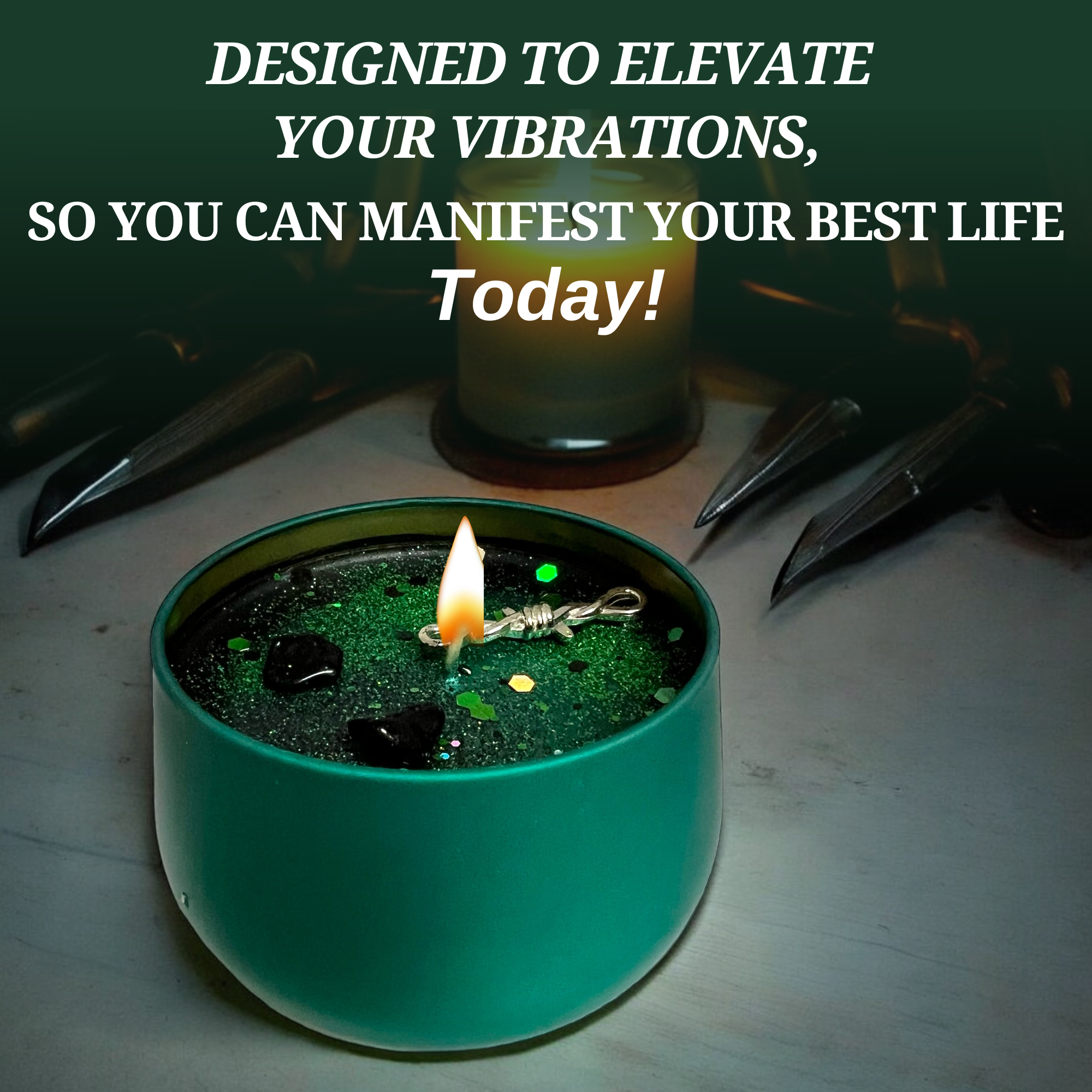 The Goddess of Flame - Wholesale Travel Candles - Ogun Warrior Orisha of Iron Spiritual Offering Magic Candle4