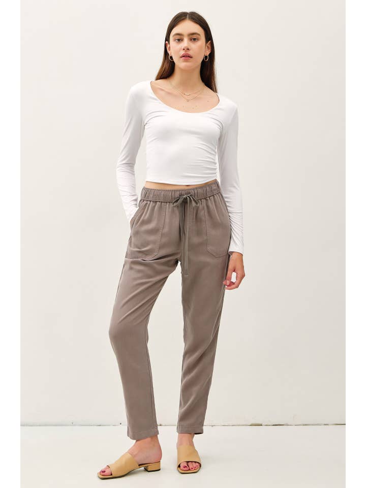 Be Cool - Wholesale Pants - Women's - NEW COLOR -TENCEL TAPERED PANTS 3