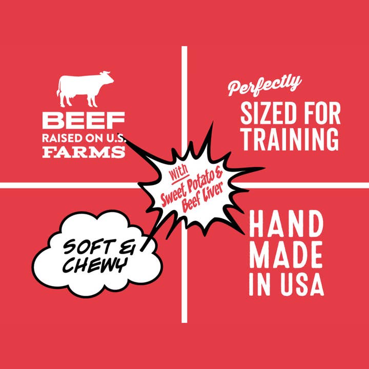 Polkadog - Wholesale Pet Treats - Dog - Wonder Nuggets, Sweet Potato & Beef - 10oz - Dog Treats1