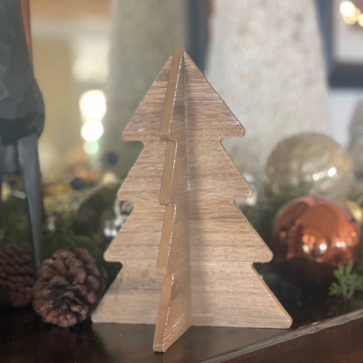 Collins Painting & Design - Wholesale Christmas Decoration - FR-3701 - Lrg. Wood Wash Christmas Puzzle Tree