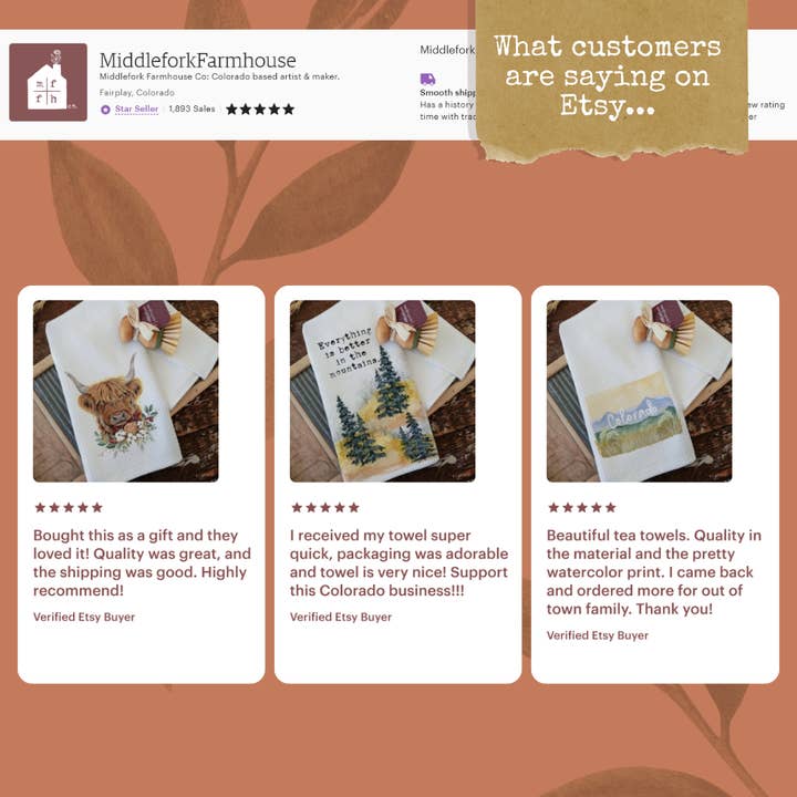 Middlefork & Co. - Wholesale Tea Towel - Rooster Farm Animal Kitchen Tea Towel Farmhouse Gifts7