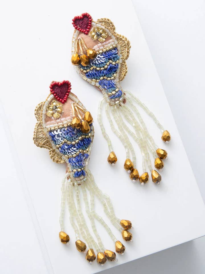 Matsya Earrings for wholesale by Noonday Collection