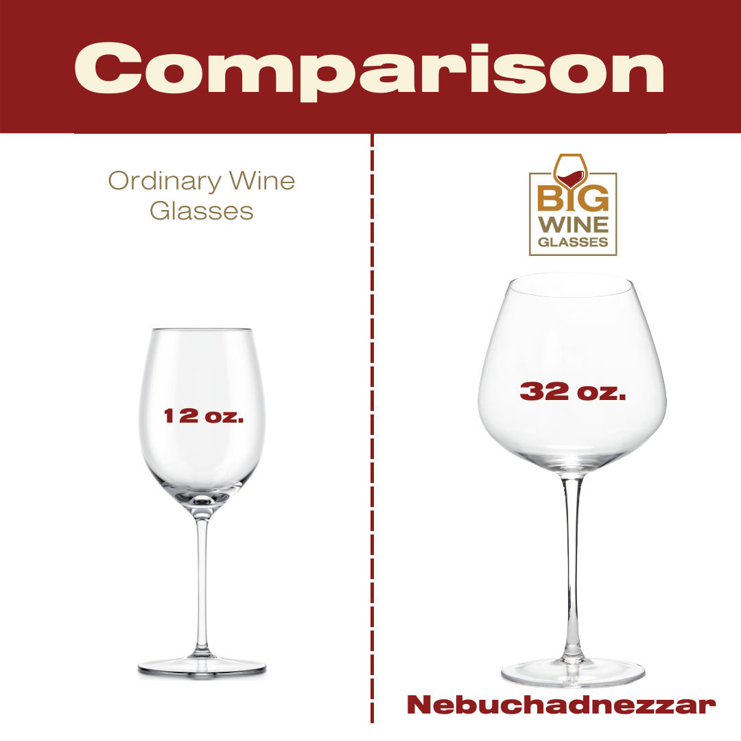 Big Wine Glasses - Wholesale Wine Glass - NEBUCHADNEZZAR - Oversize Big Wine Glasses (2 Set)7
