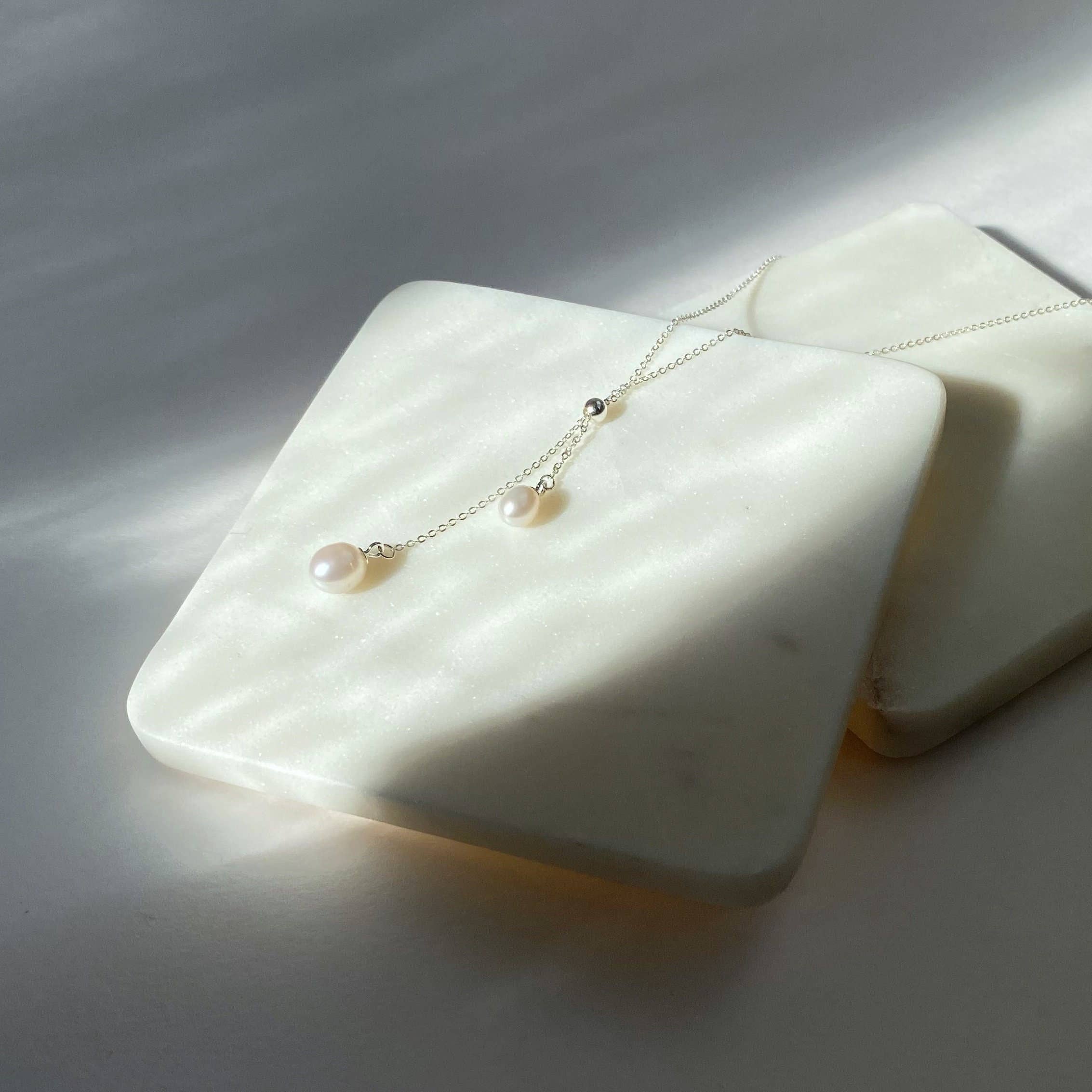 iBijoux - Venta al por mayor Collares con colgantes/abalorios - Collar colgante de perlas de agua dulce en plata de ley (1N05c)5