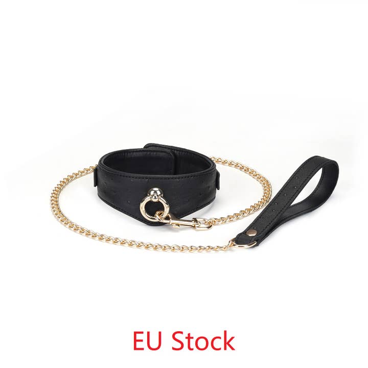 Demon's Kiss, collare curvo in pelle con fibbia di chiusura per la vendita all'ingrosso da parte di Liebe Seele