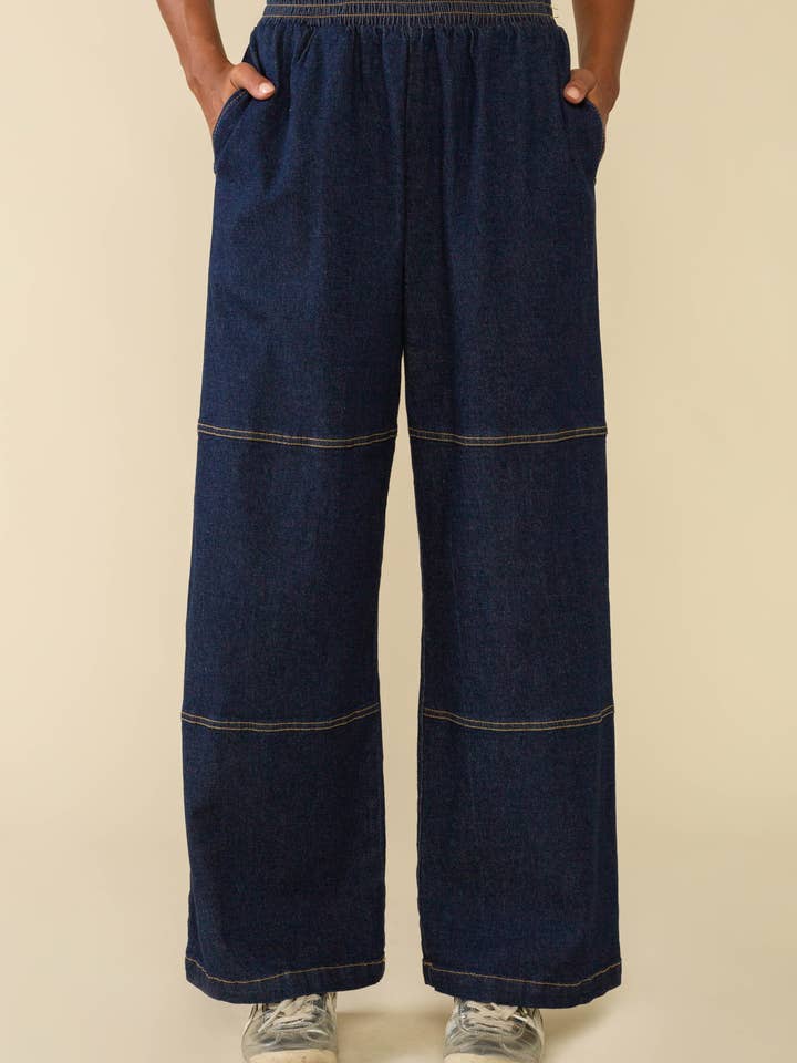 Classic Blue Pico Pre-Shrunk Denim Work Pants for wholesale on Faire