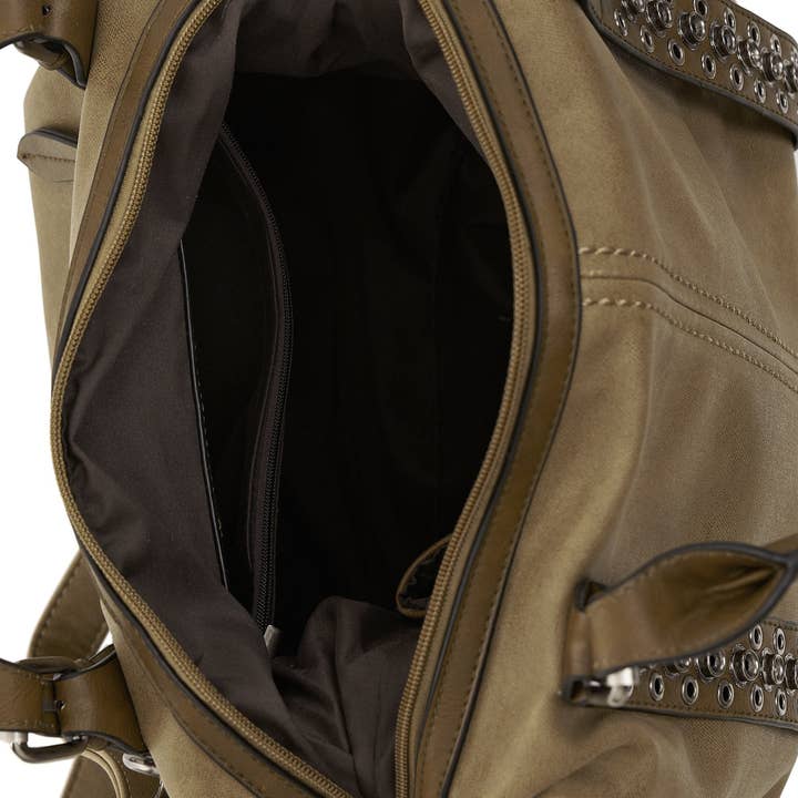 HJS - Wholesale Shoulder Bag - Women's - Shoulder bag 'FREMONT' - with tasteful stud design13