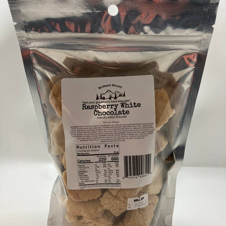 Northwest Biscotti, LLC - Wholesale Cookie - Raspberry White Chocolate Bites