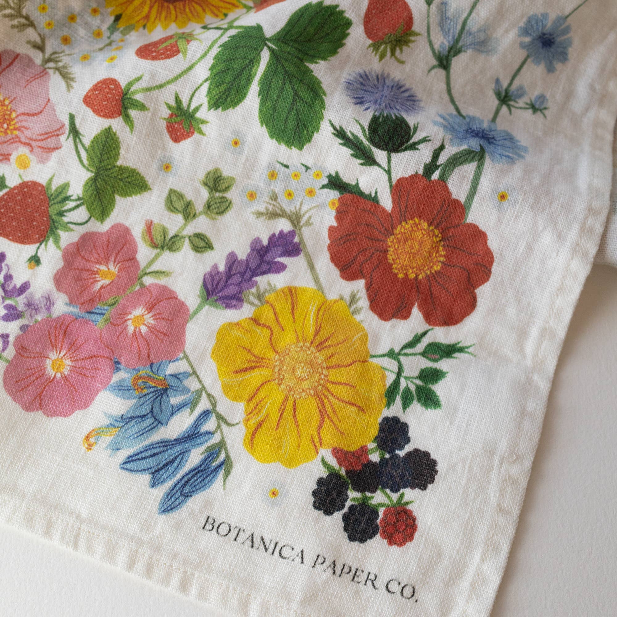 Botanica Paper Co. - Wholesale Tea Towel - SUMMER | 100% LINEN TEA TOWEL2