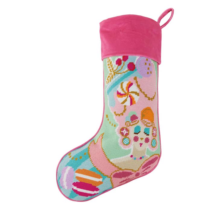 Peking Handicraft - Wholesale Holiday Stocking - Marie Sweet Embroidered Stocking