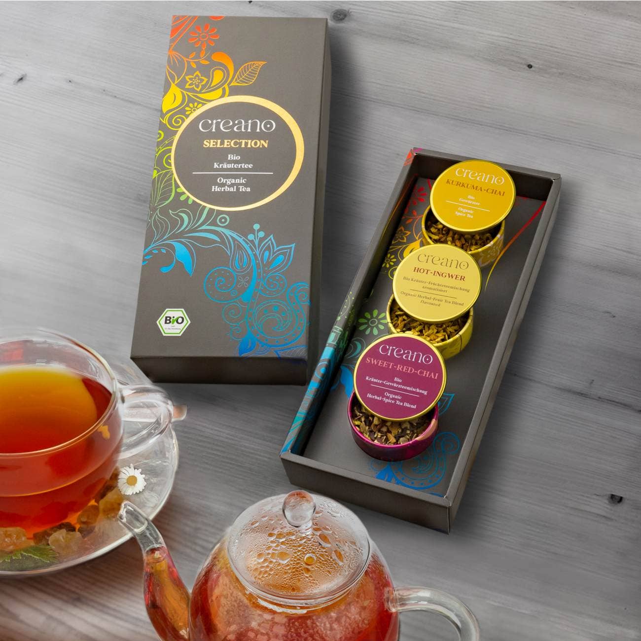 Creano - Wholesale Tea Bags - 3rd Dose Grobschnitt BIO Herbal Tea “Spicy” Tea Mix Creano4