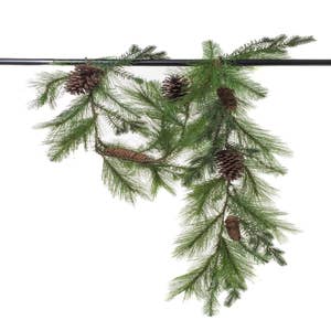 Long Needle Pine Garland With Pinecones