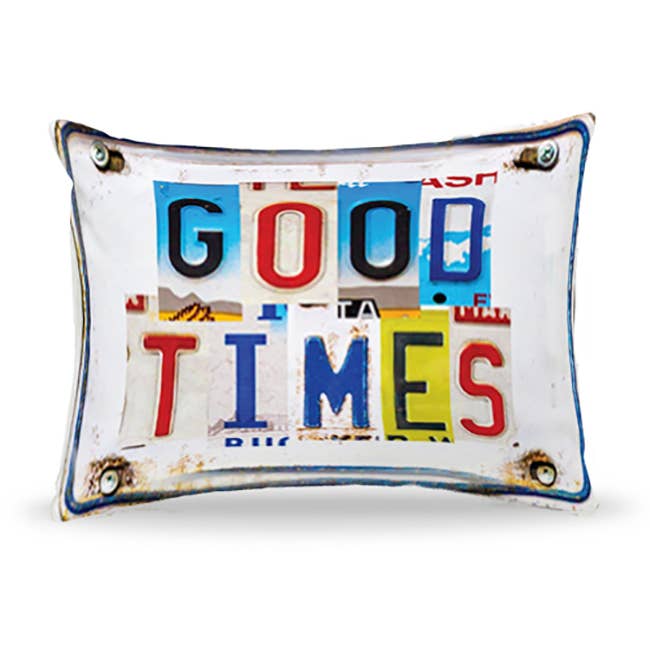 Almohada - Matrícula Good Times para venta al por mayor de Mariasch Studios