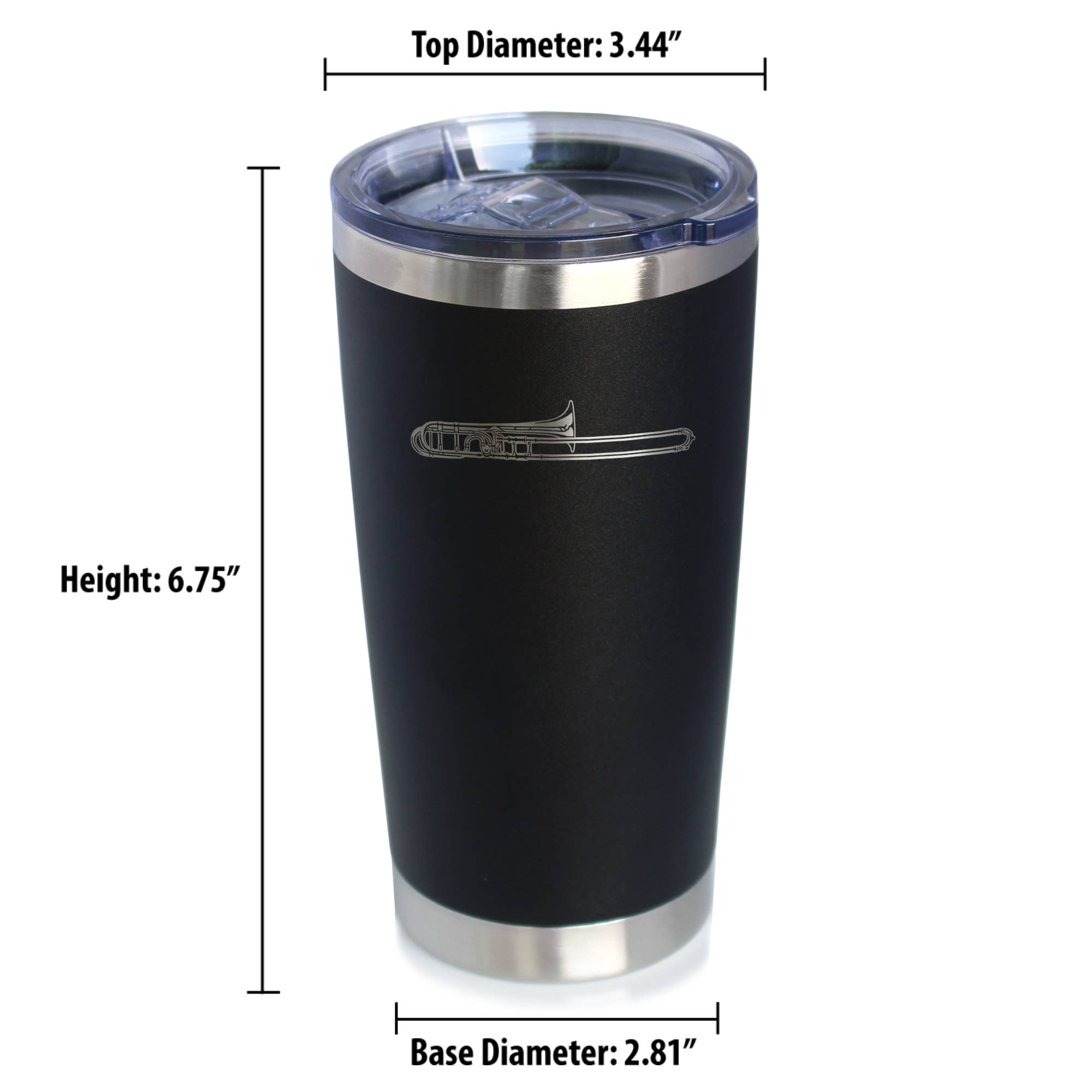bevvee - Wholesale Insulated Mug/Tumbler - Trombone Insulated Travel Tumbler - Band Musician Gifts4