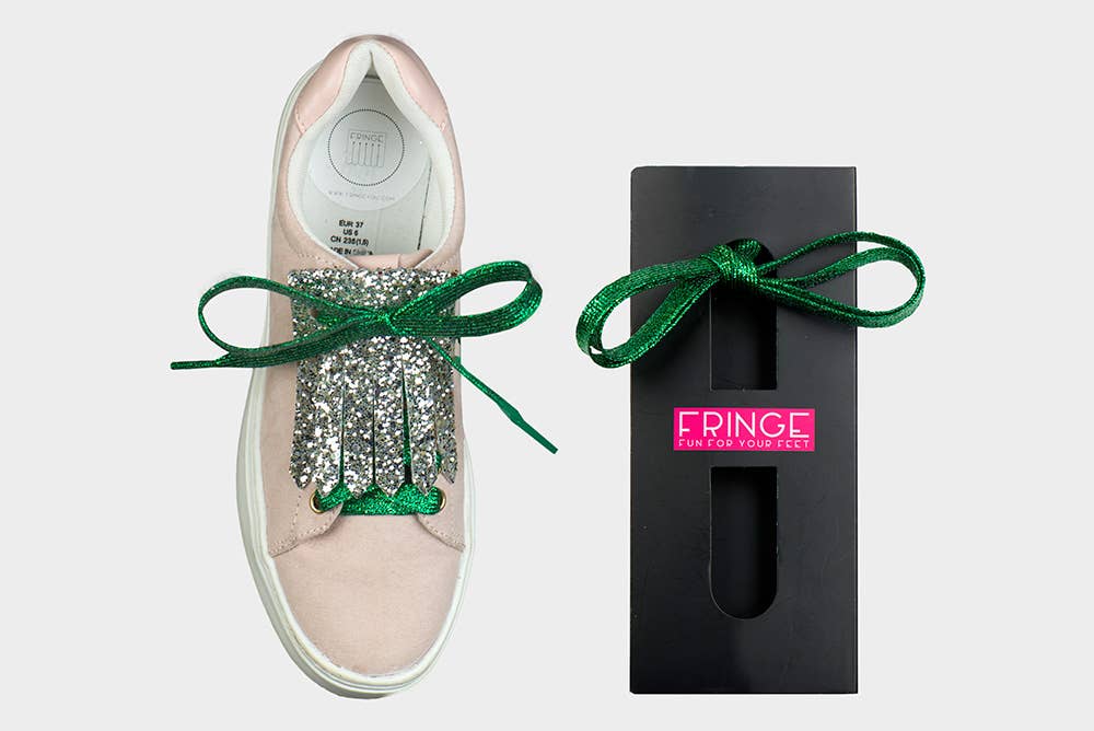 FRINGE - Wholesale Shoelaces - Women's - FRINGE LACES - DARK GREEN1