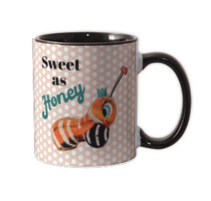 Mod Lounge Paper Company - Wholesale Coffee mug - Sweet As Honey Vintage Bee Coffee or Tea Mug2