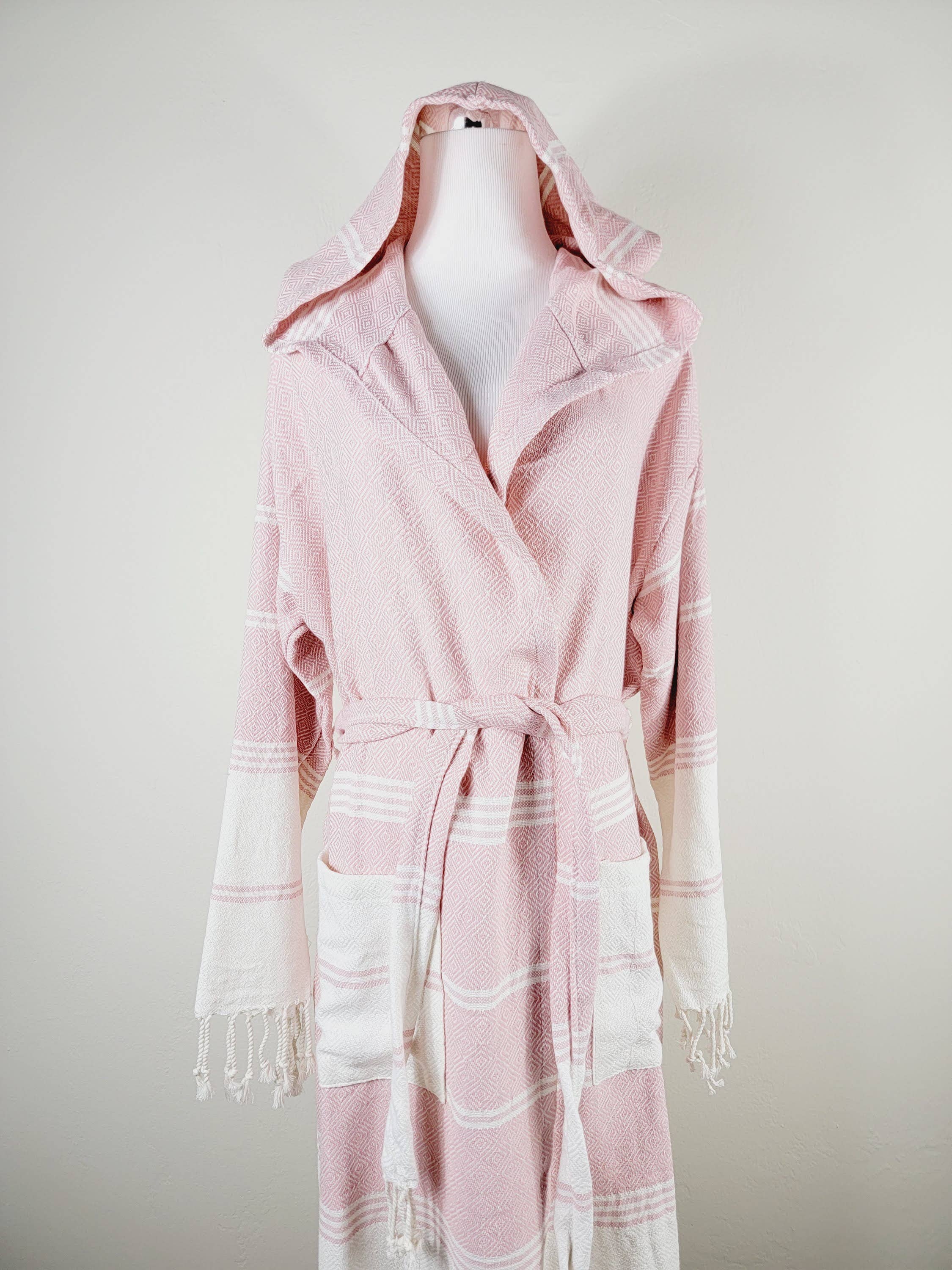 EBRU Home - Wholesale Robe - Unisex - Unisex Robe, Beach robe, Bath robe and spa,Turkish Robe PINK4