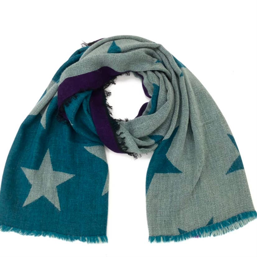 MILANO AMOUR - Wholesale Scarf - Women's - MAXI STAR DOUBLE SCARF3