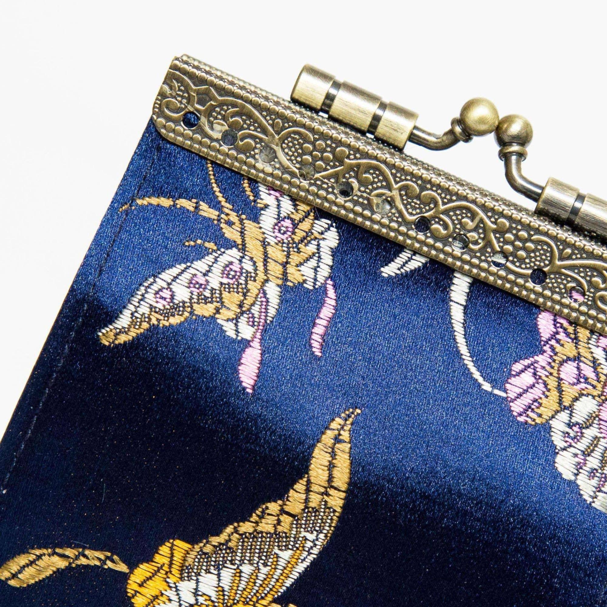 Cathayana - Venta al por mayor Tarjetero - Mujer - Portatarjetas RFID Brocado Mariposa3