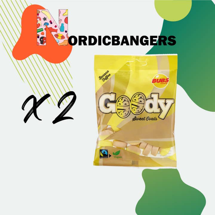 Nordicbangers - Swedish Candy - Wholesale Gummy - Goody Banana/Toffee 90g Swedish Candy