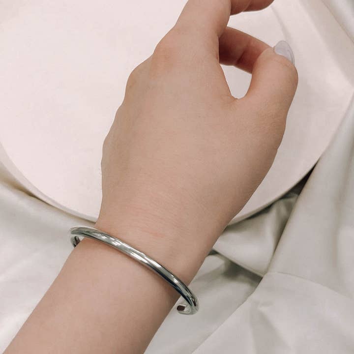 Lovoda - Vente Bracelet manchette - Bracelet manchette barre solide | Argent3