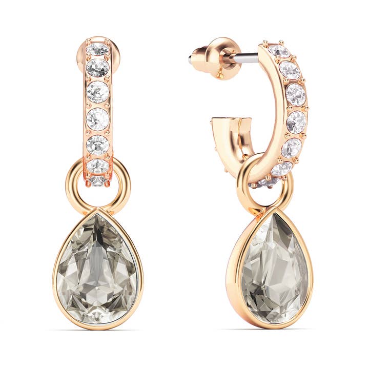 Petite Teardrop Crystal Silver Shade Crystals Dr|S-2017-ASSH for wholesale by My Jewellery Story