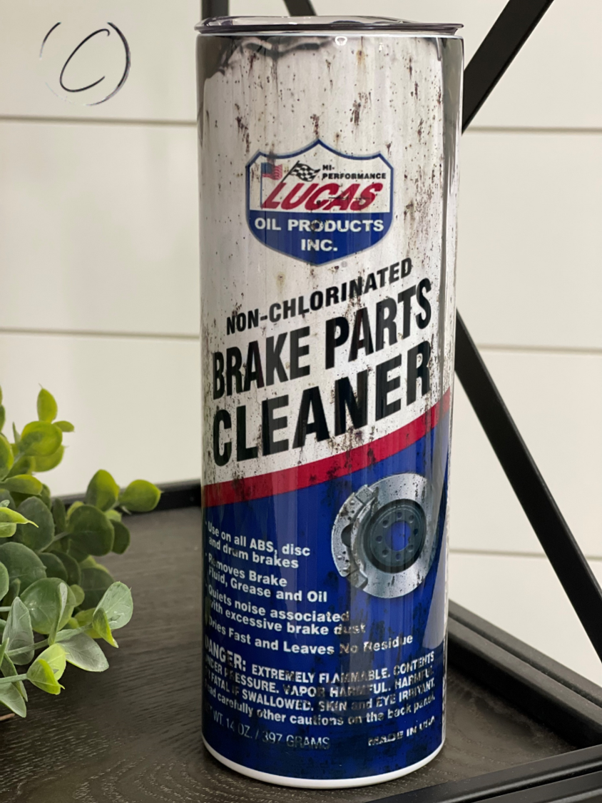 CMD Wholesale - Wholesale Insulated Mug/Tumbler - Lucas Brake Cleaner 20oz Skinny Tumbler1