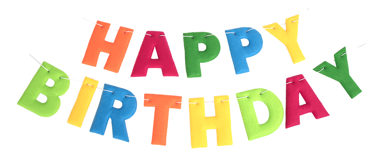 Party Partners - Wholesale Party Sign/Banner - Happy Birthday Padded Felt Banner1