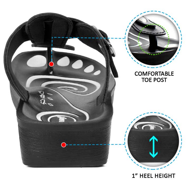 AEROSOFTFOOTWEAR – Engroshandel sandal - Dame – Aerosoft - Freedom T-Strap Sandaler til Kvinder5