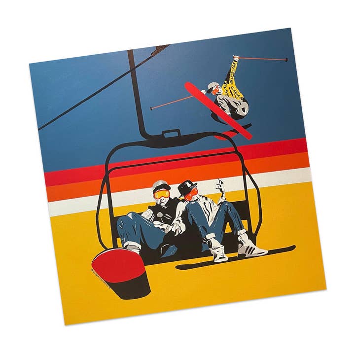 Beastie Boys Après Ski Sticker for wholesale by Uptripping (Shannon Foley Henn)