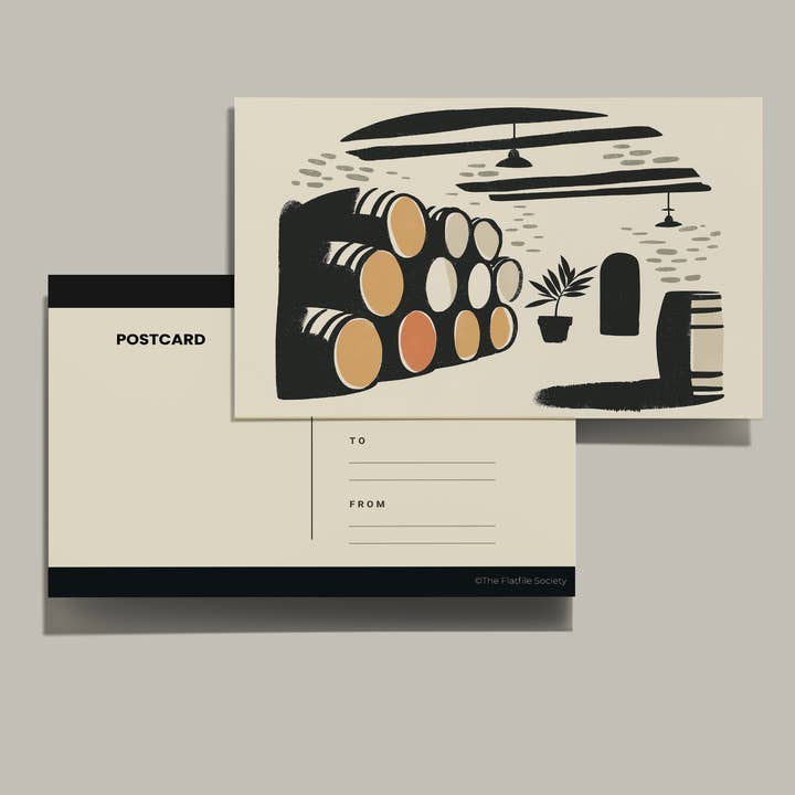 The FlatFile Society - Wholesale Postcard Set - Vineyard Postcard Set – Pack of 254
