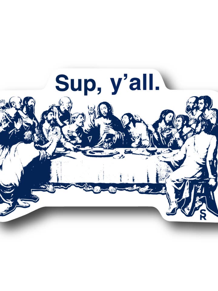 Sup Y'all Sticker for wholesale by Sock Religious