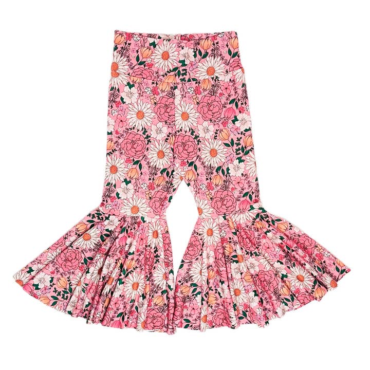 Baby girl bell bottoms, girl bummies, leggings for babies for wholesale by Jazy and Eve