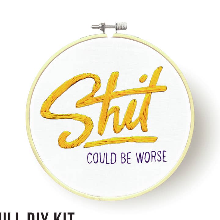 Could Be Worse DIY Embroidery Kit for wholesale by Create The Culture
