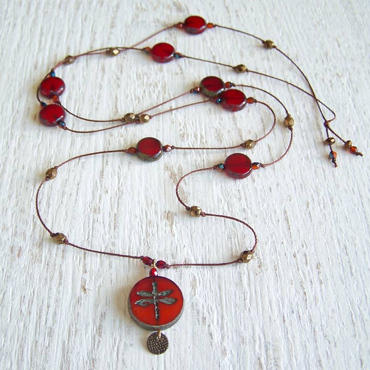 Jo Bird Jewelry - Wholesale Pendant/Charm Necklace - Dragonfly Necklace