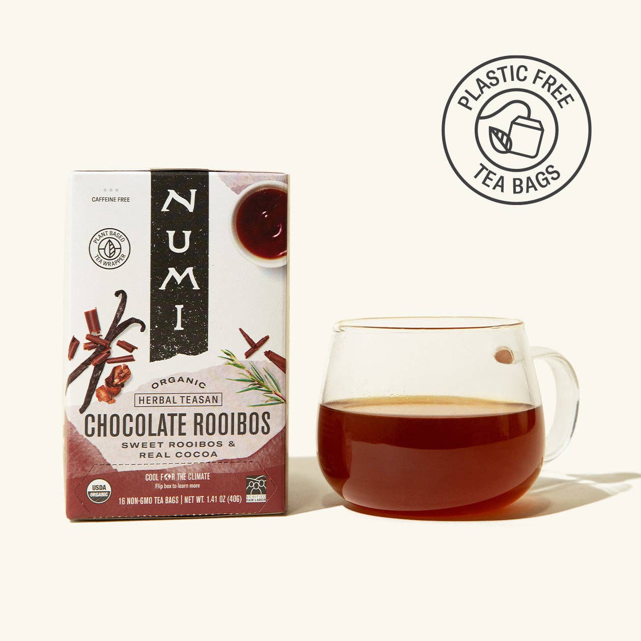 Numi Tea - Wholesale Health/Detox Tea - Chocolate Rooibos (6 18-count boxes)0