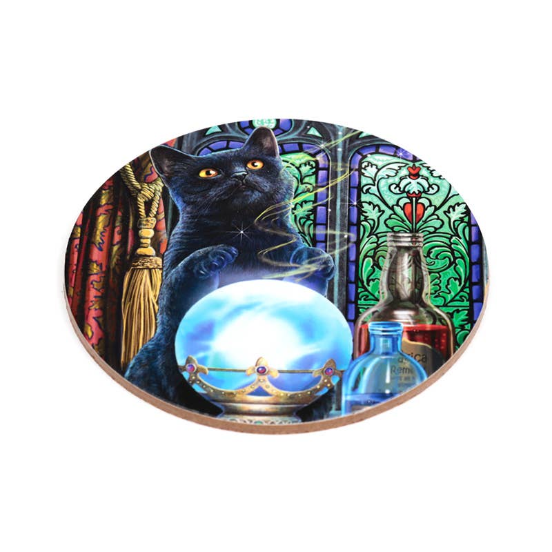 Puckator EU - Wholesale Coasters - Lisa Parker Magical Cats Set of 4 Cork Coasters (New 2025)2