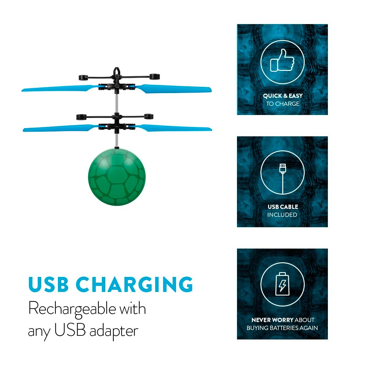 World Tech Toys - Wholesale Toy Plane - Kids - Nickelodeon TMNT Leonardo UFO Ball  Helicopter2