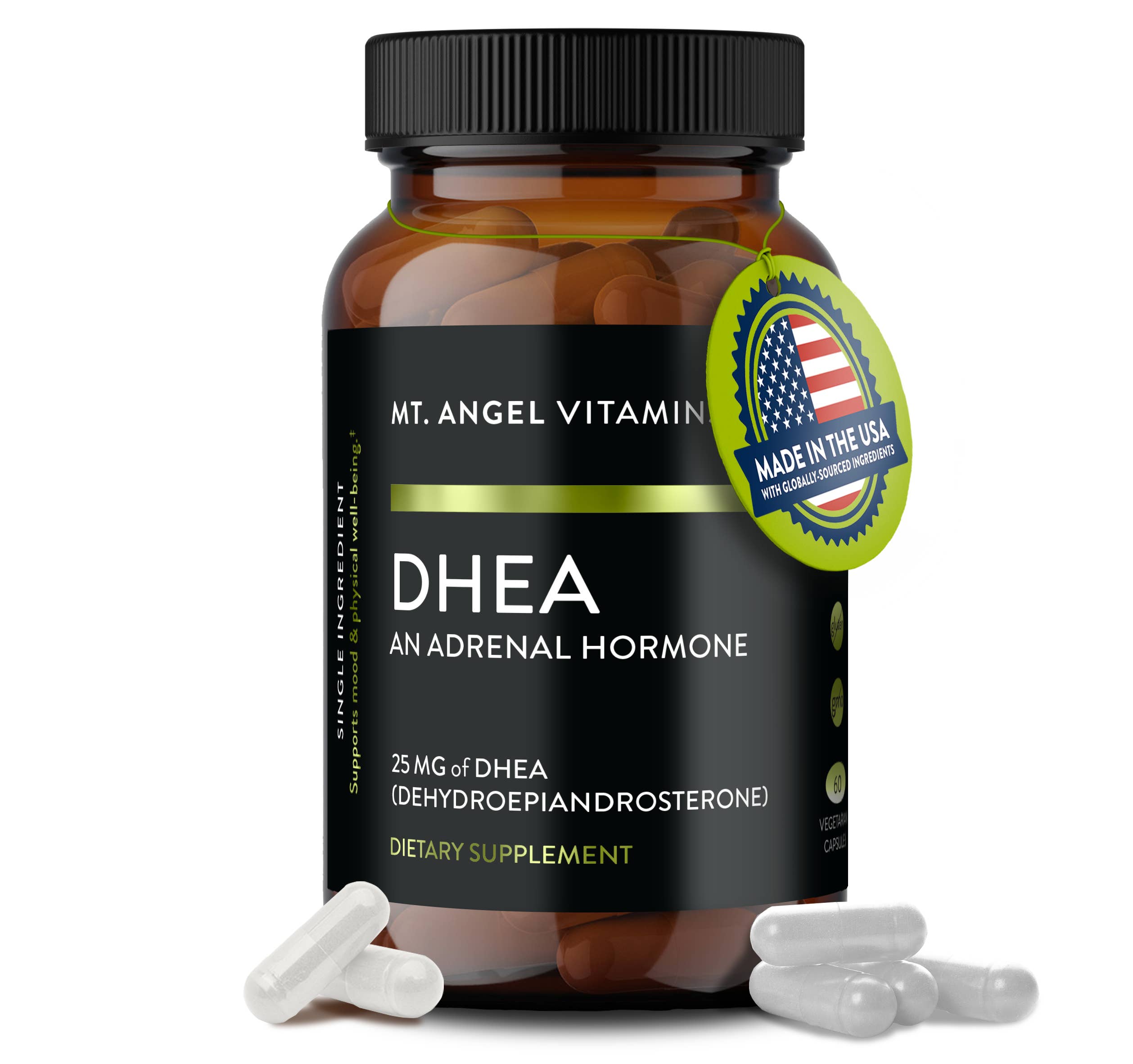 Mt. Angel Vitamins - Wholesale Oral Supplement/Vitamin - Mt. Angel Vitamins' Pure DHEA - 60 Capsules
