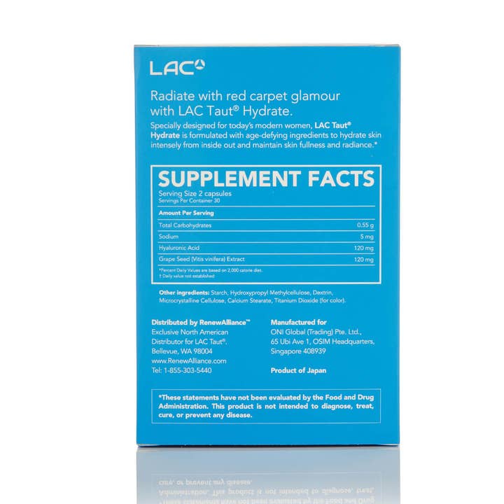 Taut Collagen Drink - Wholesale Oral Supplement/Vitamin - Taut® Hydrate: Hyaluronic Acid Pills & Vegan Supplement3