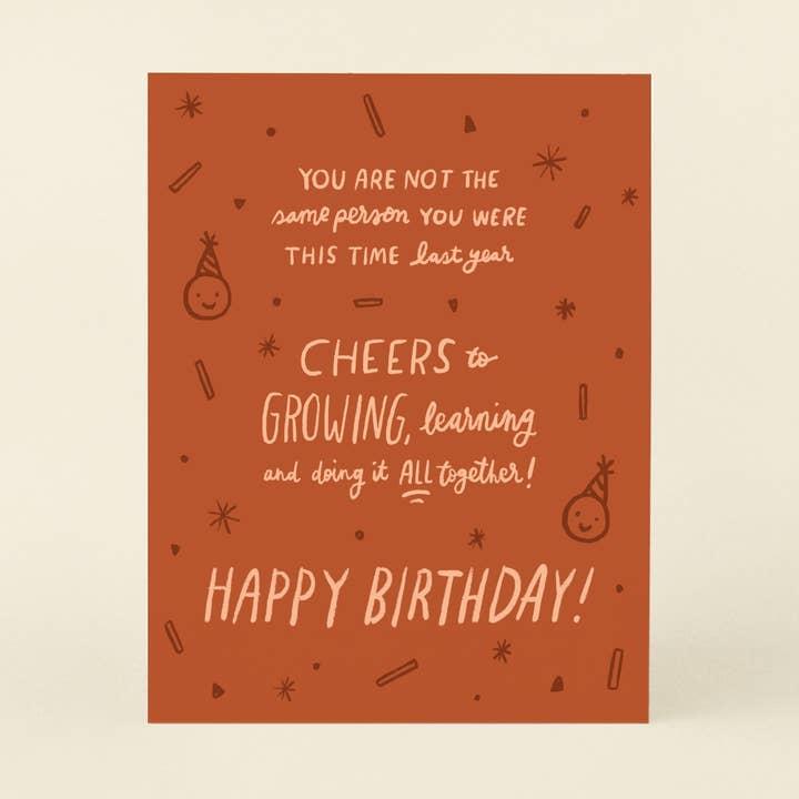Growing Learning Birthday - Greeting Card for wholesale by markedbym