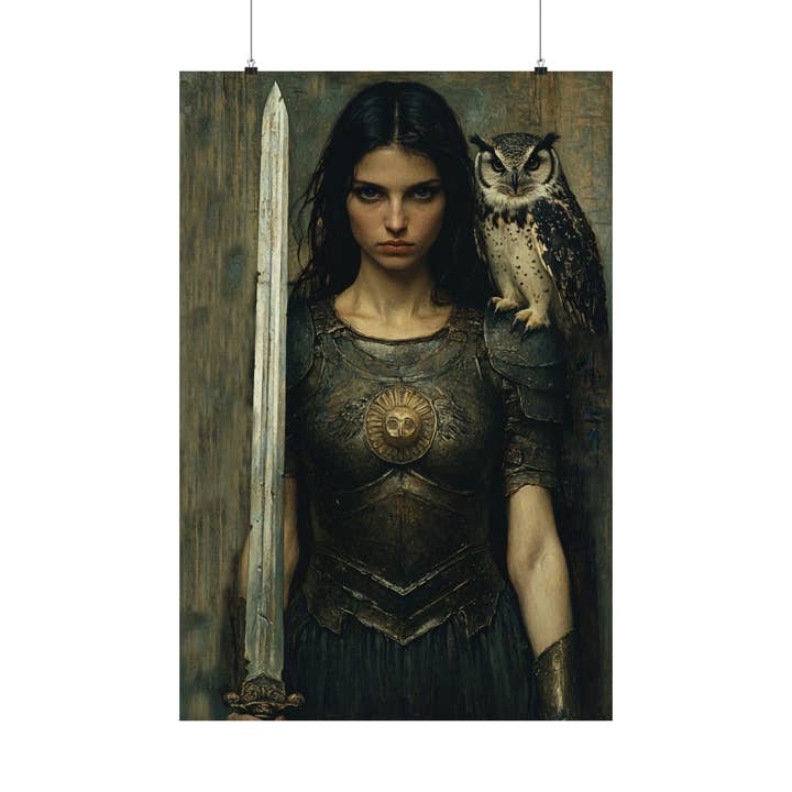 Ye Curiosity Shoppe - Wholesale Art Print - Athena Greek Goddess Art Print3