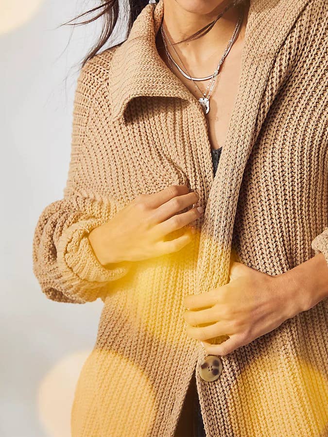 Lily Clothing - Wholesale Cardigan - Women's - LOOSE CASUAL LONG LONG SLEEVE KNITTED CARDIGAN6