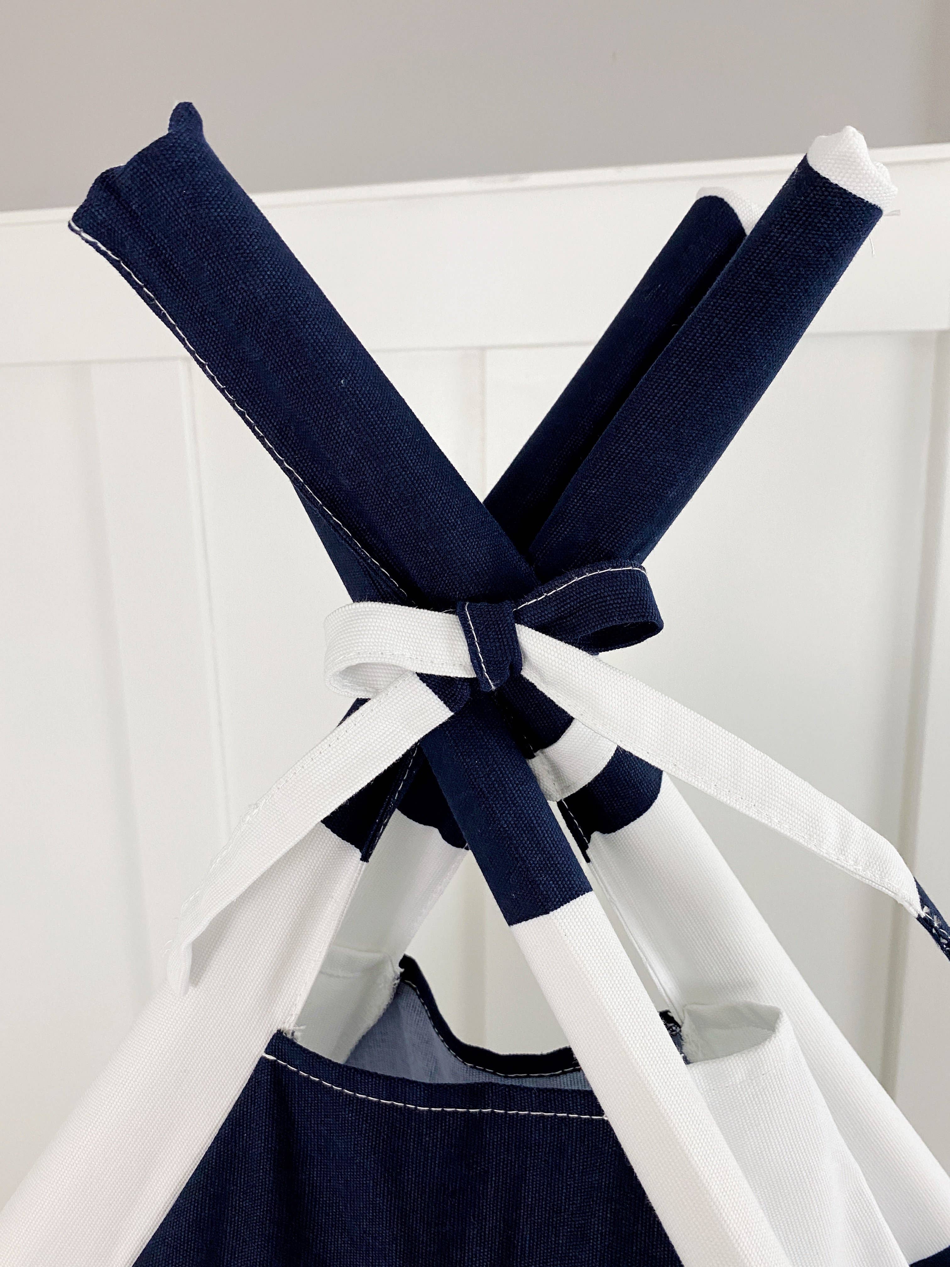 Domestic Objects - Wholesale Tent - Kinderen - Luifelbed voor speeltent in marineblauw en wit gestreept canvas11