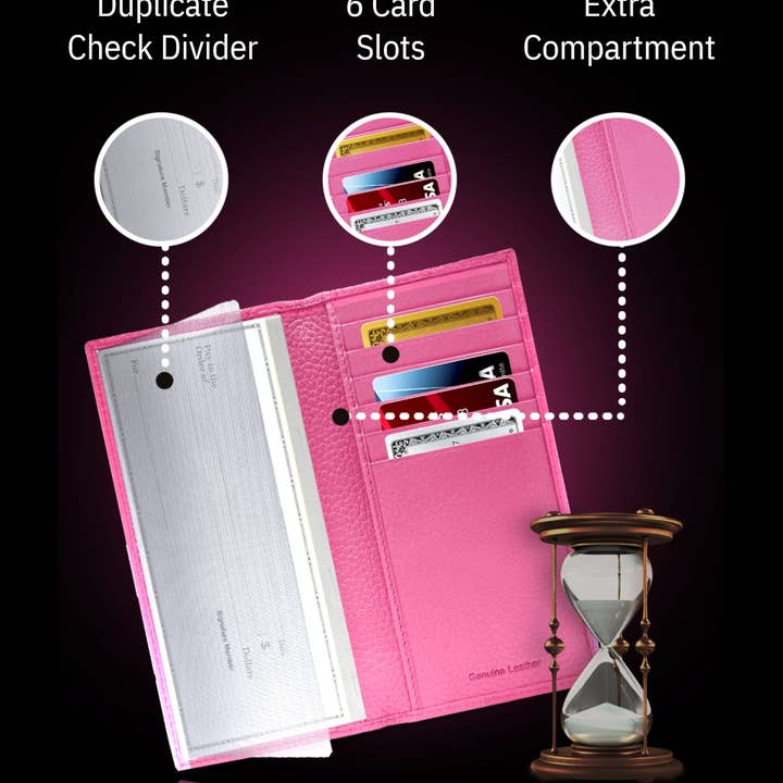 Access Denied Accessories - Wholesale Wallet - Unisex - Genuine Leather Checkbook Cover For Women &Men RFID Blocking44